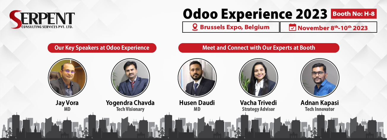 Meet the SerpentCS tech enthusiast at Odoo Experience 2023