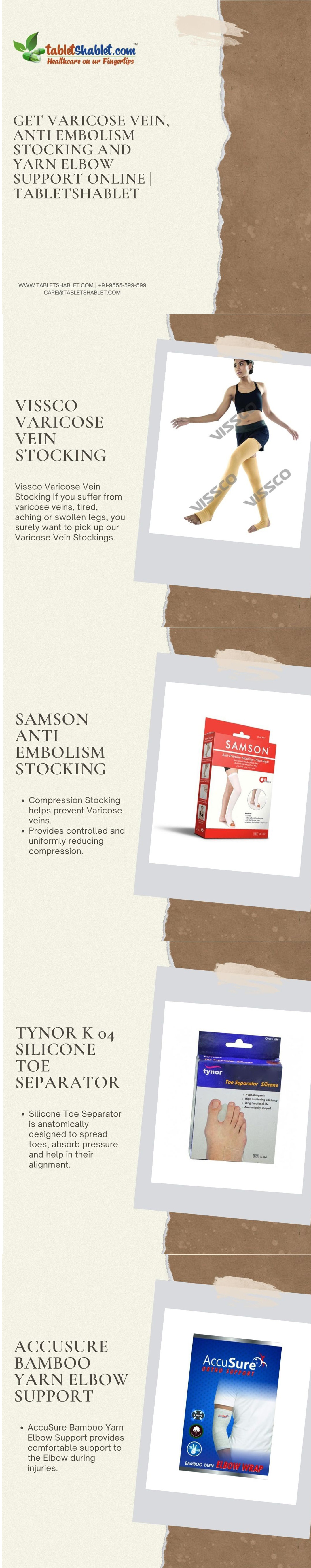 Buy Vissco Varicose Vein Stocking Online at Discountable Prices | TabletShablet