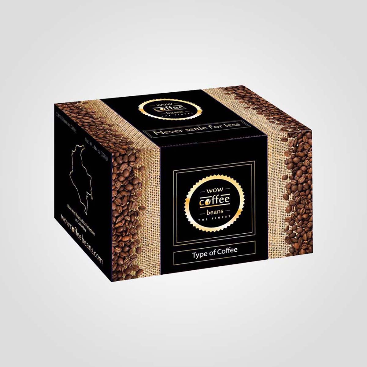Custom Printed Coffee Packaging Boxes Wholesale