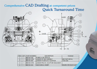 Excellence of Mechanical Drafting Services for Manufactures & Fabricators