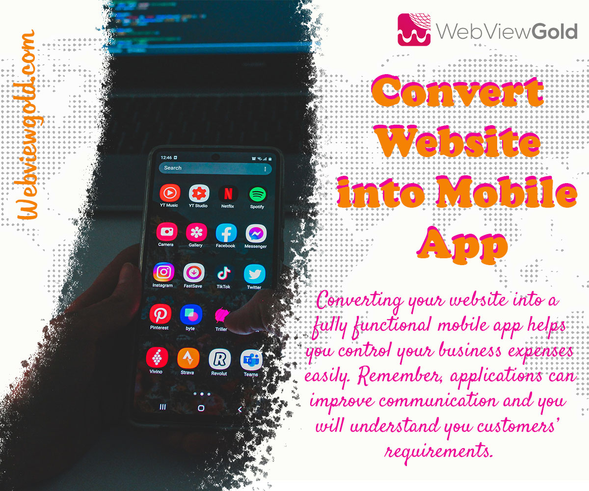 Turn Website Into Mobile App using our templates and enjoy its efficiency