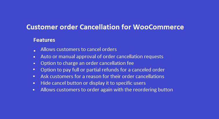 WooCommerce cancel order plugin