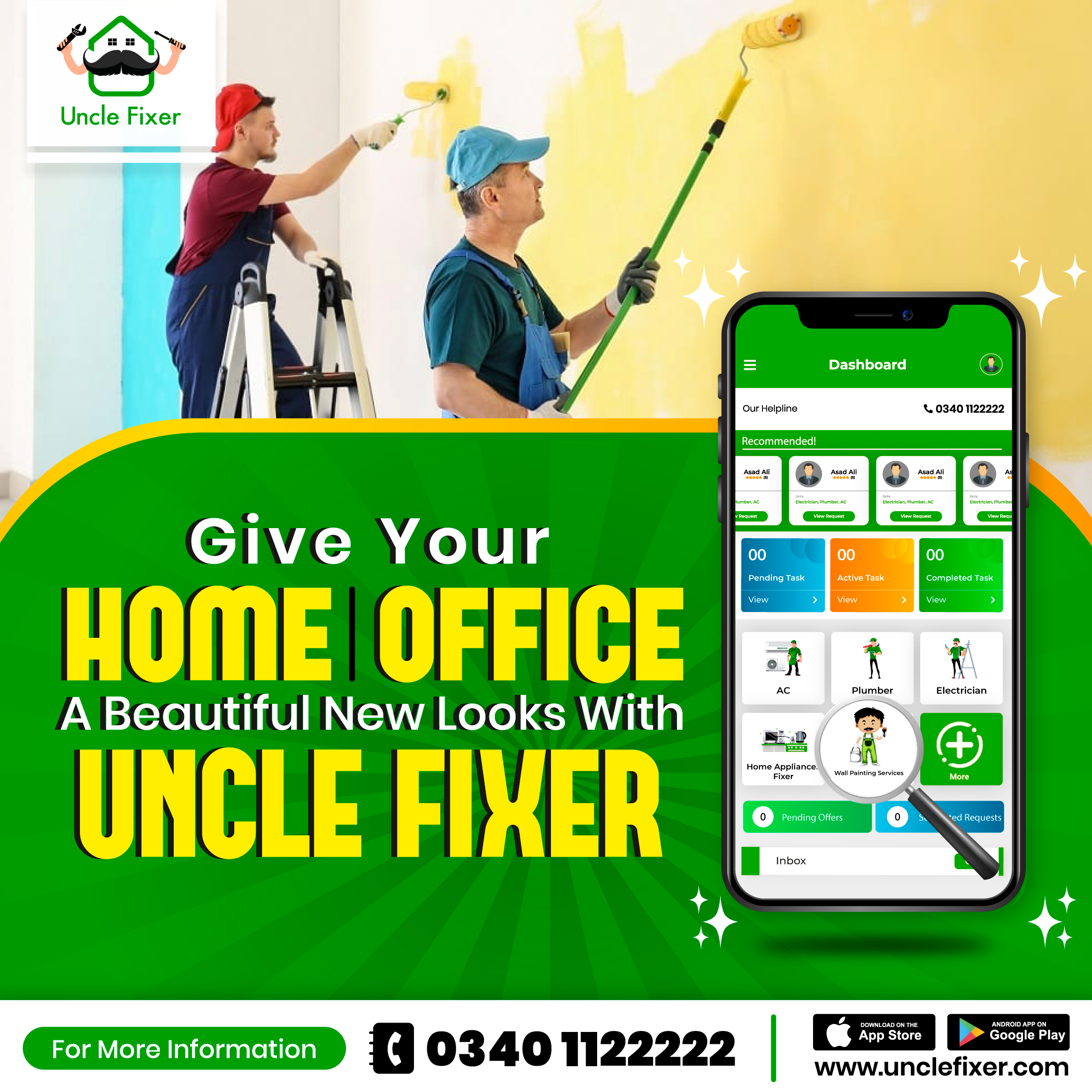 Painters Near Me| Wall Painter Service – Uncle Fixer