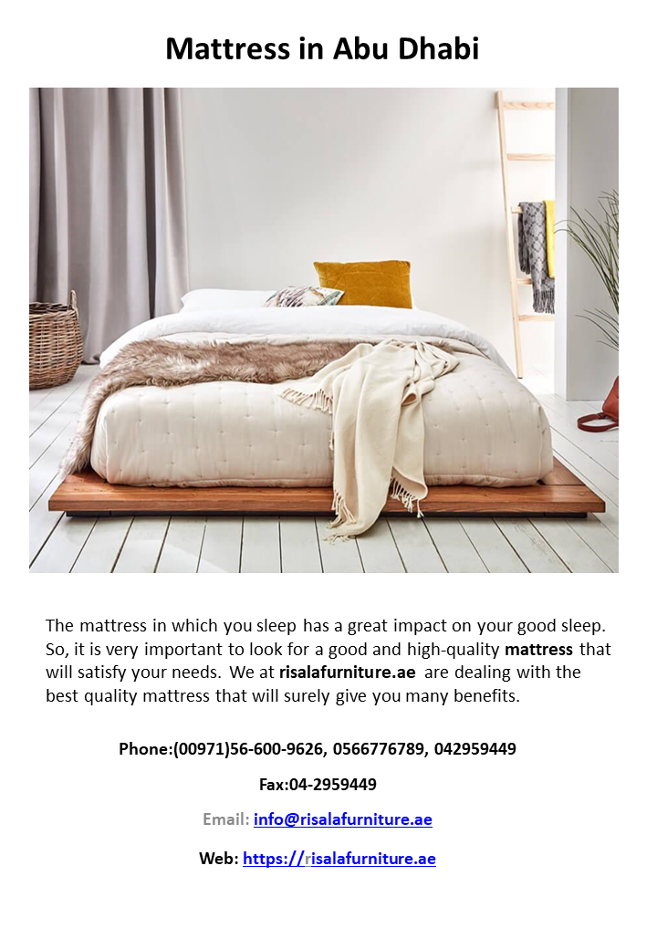 Mattress in Abu Dhabi