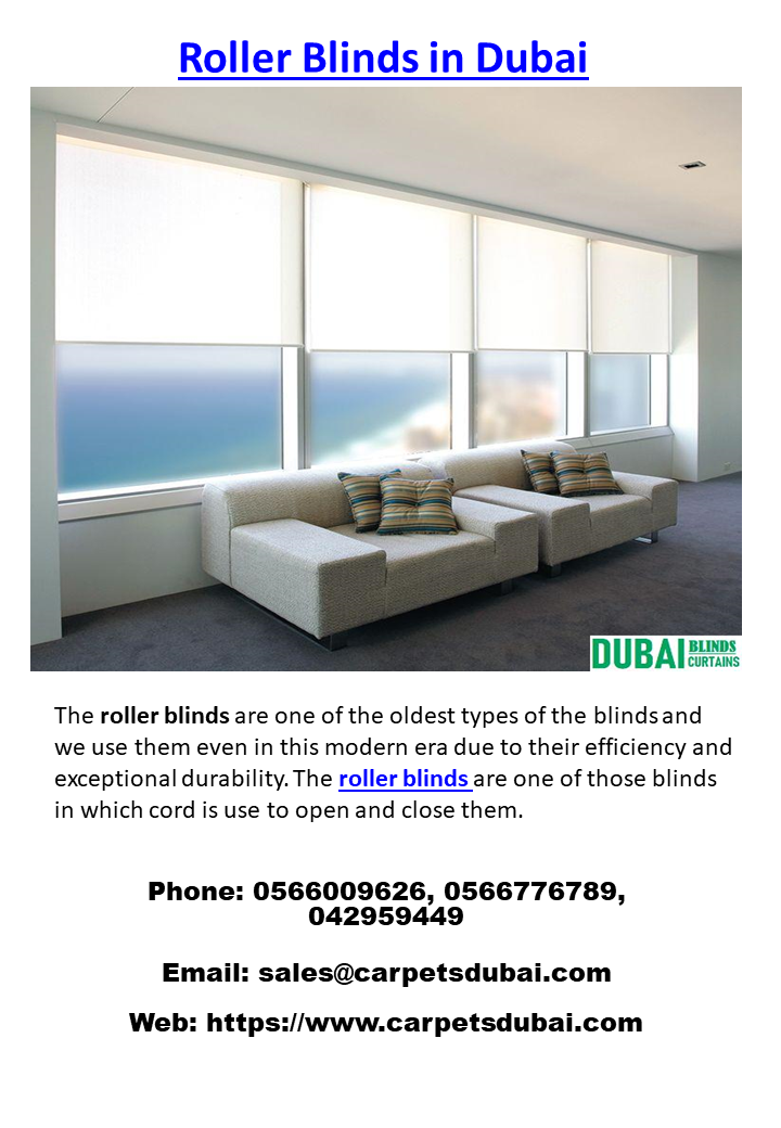 Roller blinds Dubai
