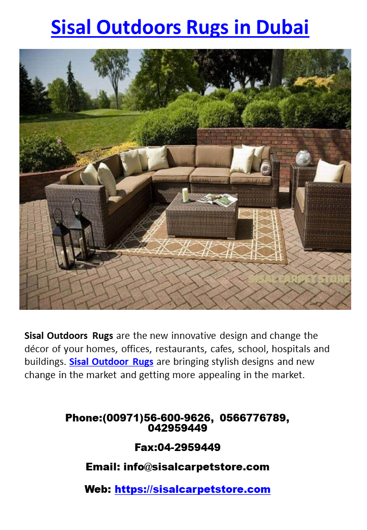 Sisal Outdoors Rugs in Abu Dhabi