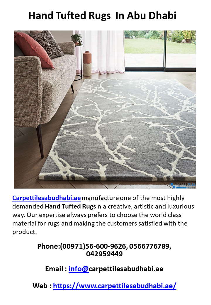 Hand Tufted Rugs in Abu Dhabi