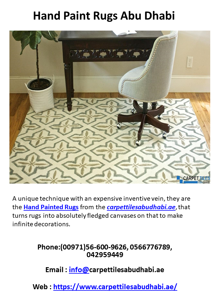 Hand Paint Rugs in Abu Dhabi
