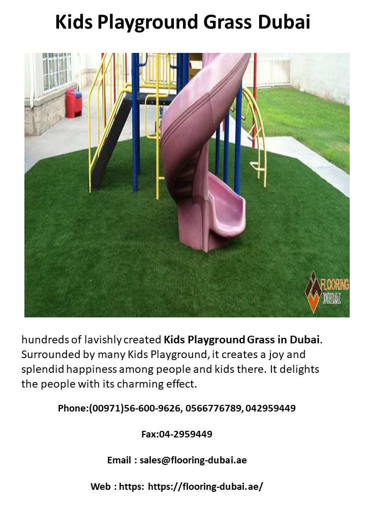 Kids Playground Grass Dubai