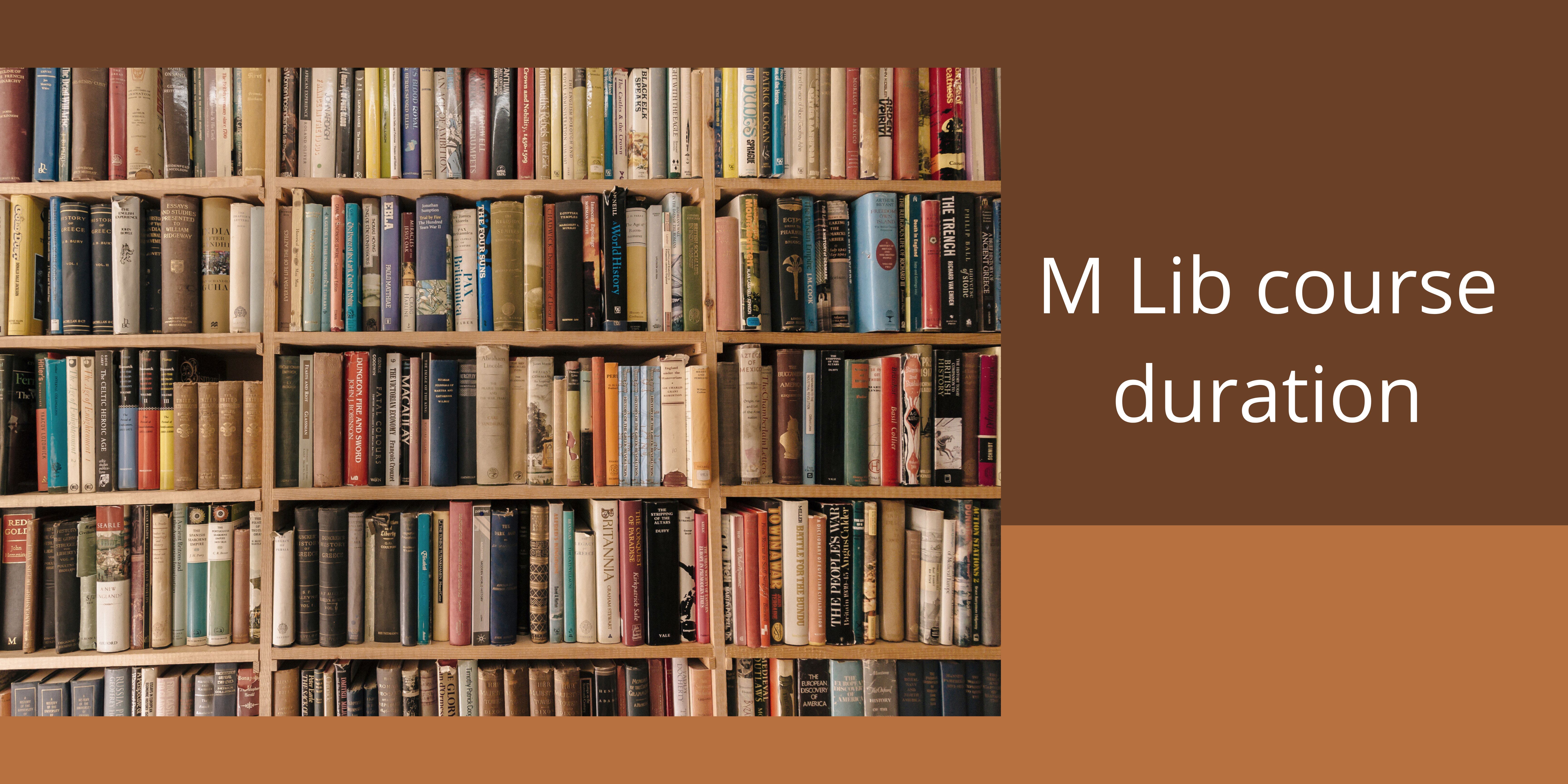 M Lib course duration