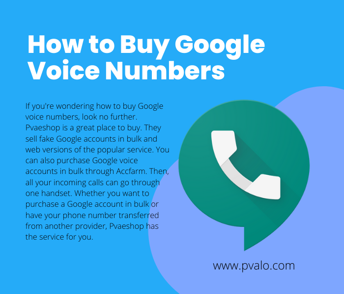 How to Buy Google Voice Numbers
