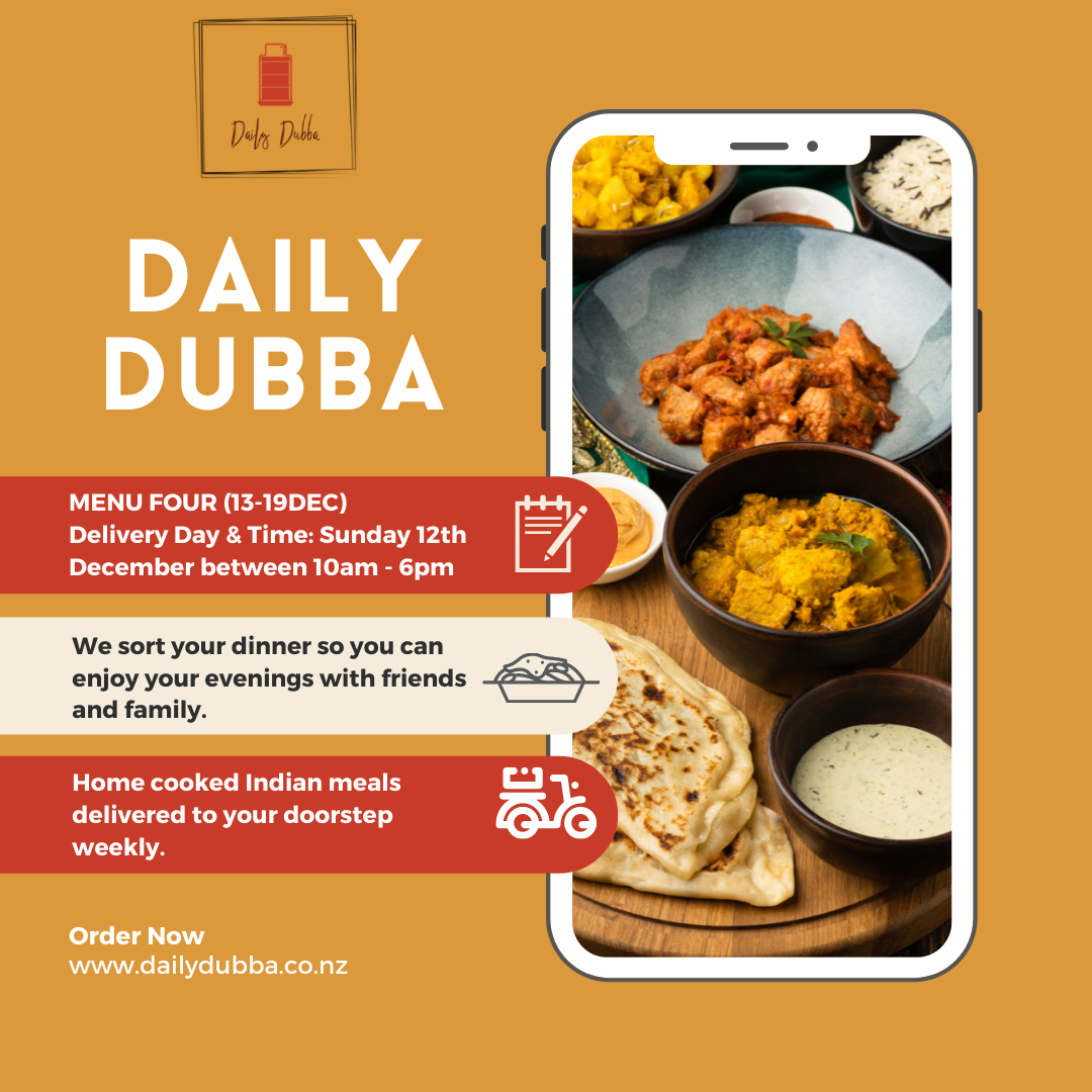 Home Cooked Indian Tiffin Service In Auckland - Daily Dubba