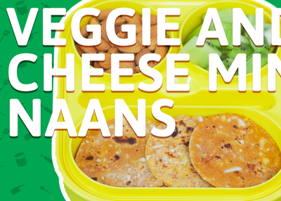 Veggie and Cheese Mini Naans Recipe