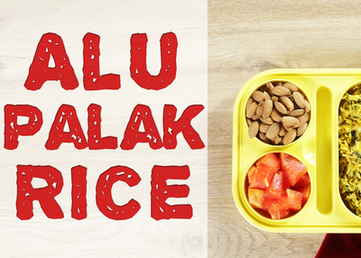 How to make Aloo Palak Rice for your kid’s tiffin box