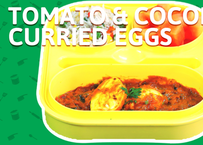 Tomato & Coconut Curried Eggs