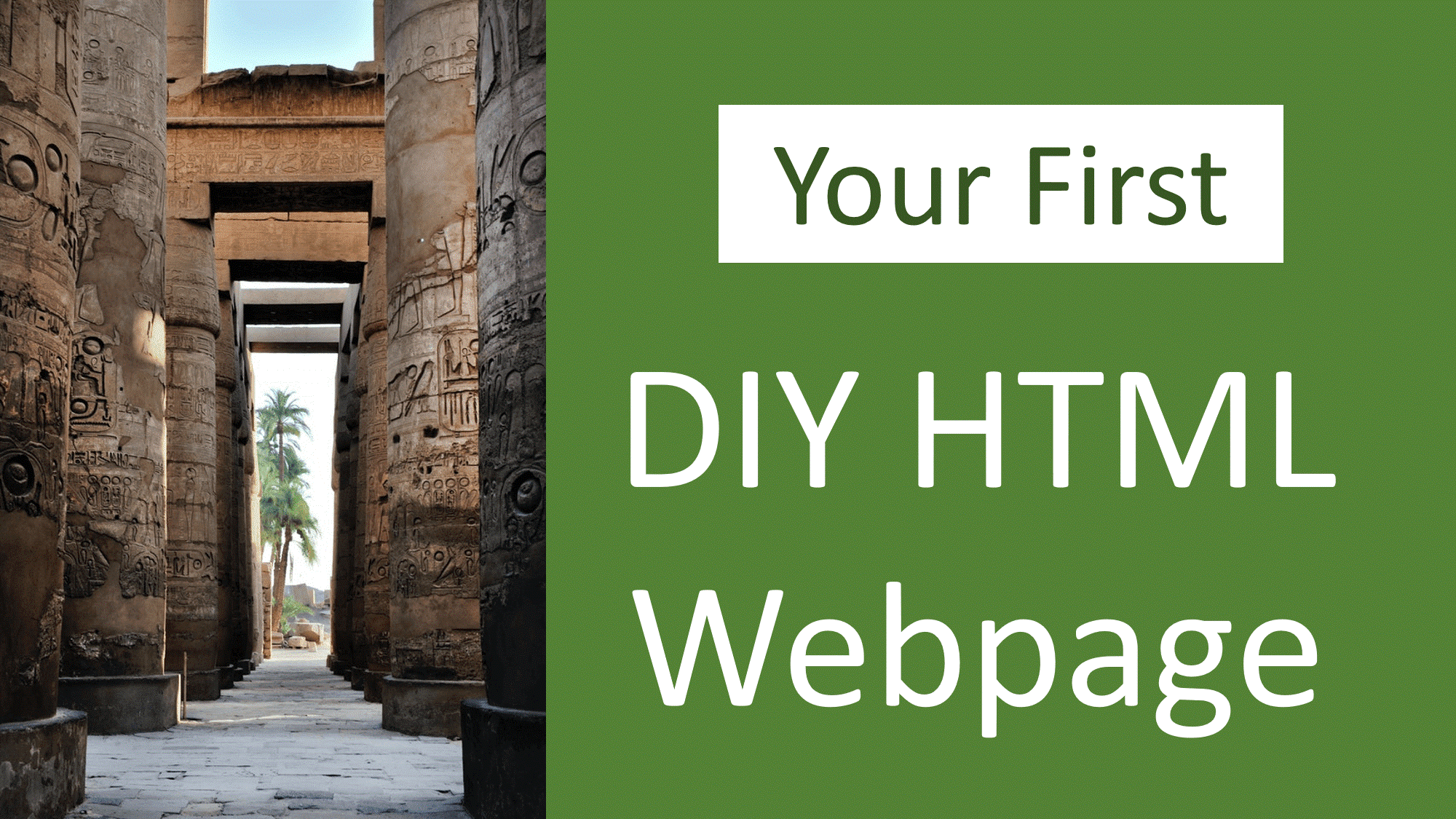 Title - The Complete Guide to HTML Tutorials and How to Build a Site in a Day