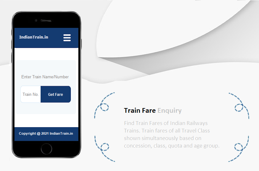 Check Train Fare of Indian Railway Trains
