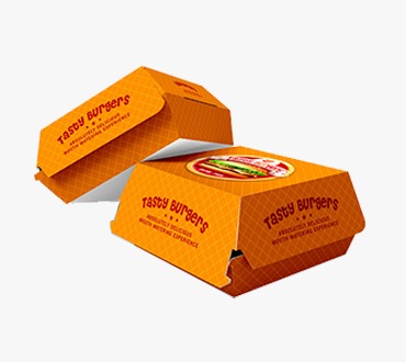 Custom Printed Burger Packaging Boxes
