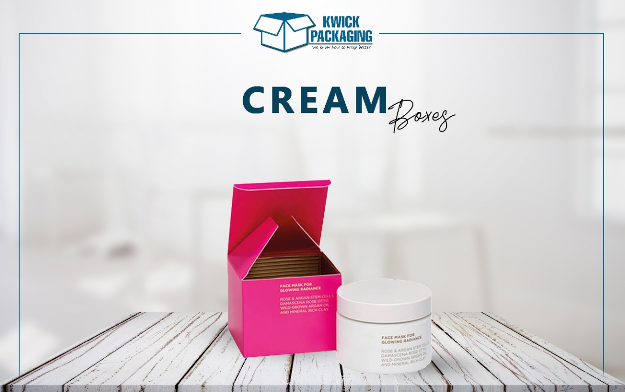 Custom Cream Packaging Boxes