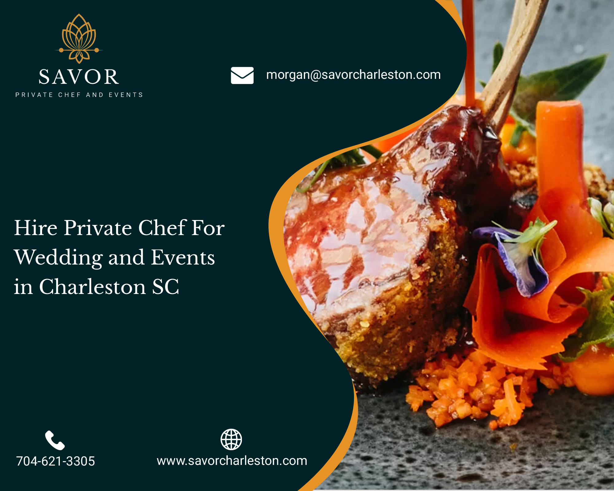 Hire Private Chef For Wedding and Events in Charleston SC