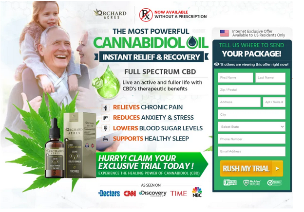 Orchard Acres CBD Oil : Working, Reviews, Scam Or Legit?