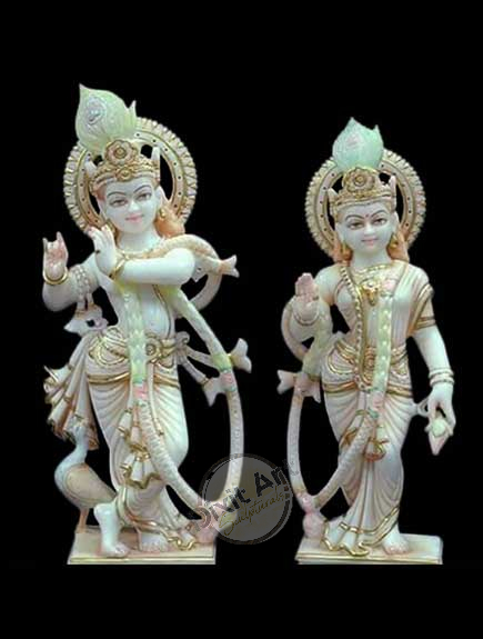 Marble Radha Krishna Statue Price in Delhi- Dixit Art Sculpturals 