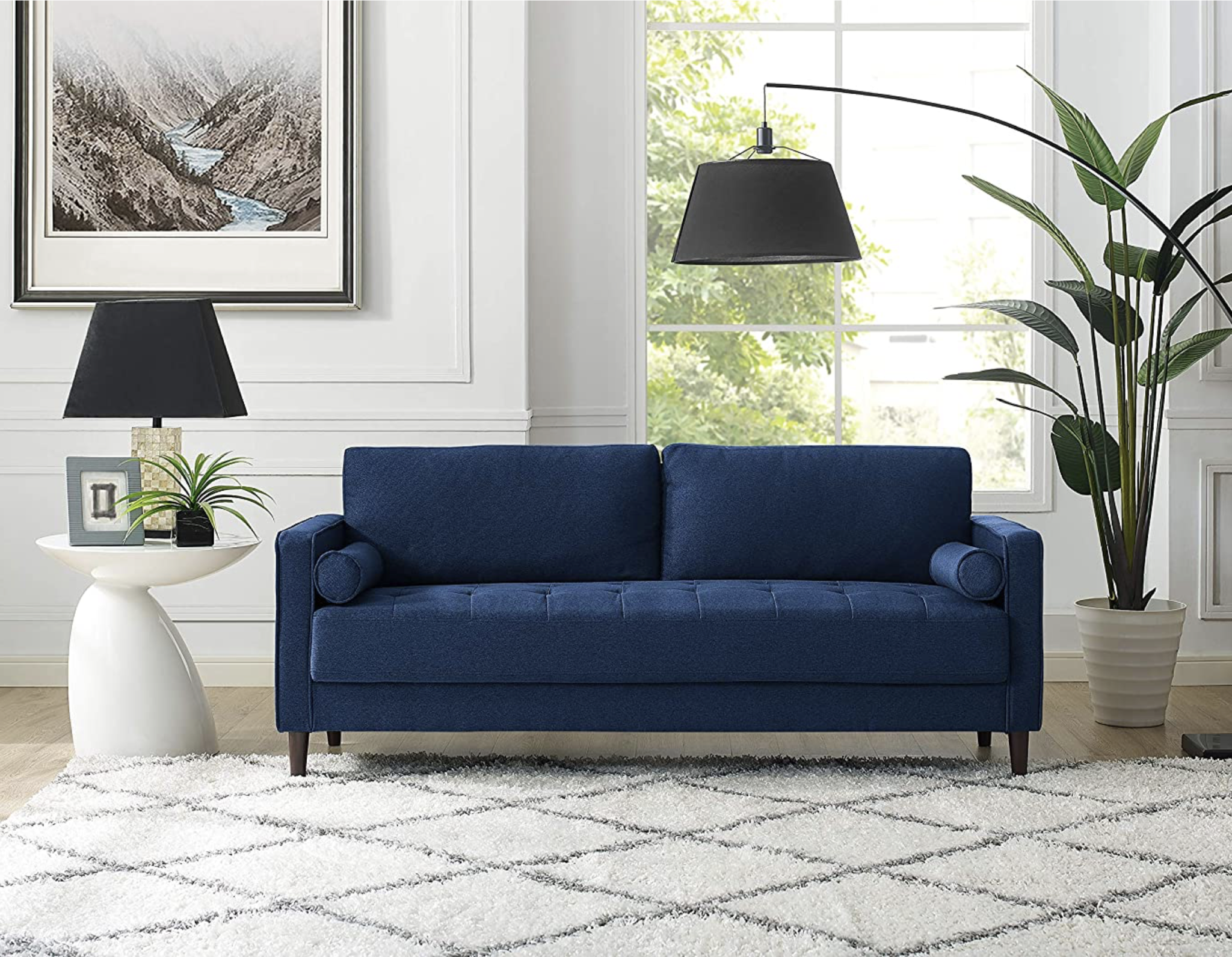 Decorating Around A Navy Blue Sofa For All Seasons | 10 Unique Ideas