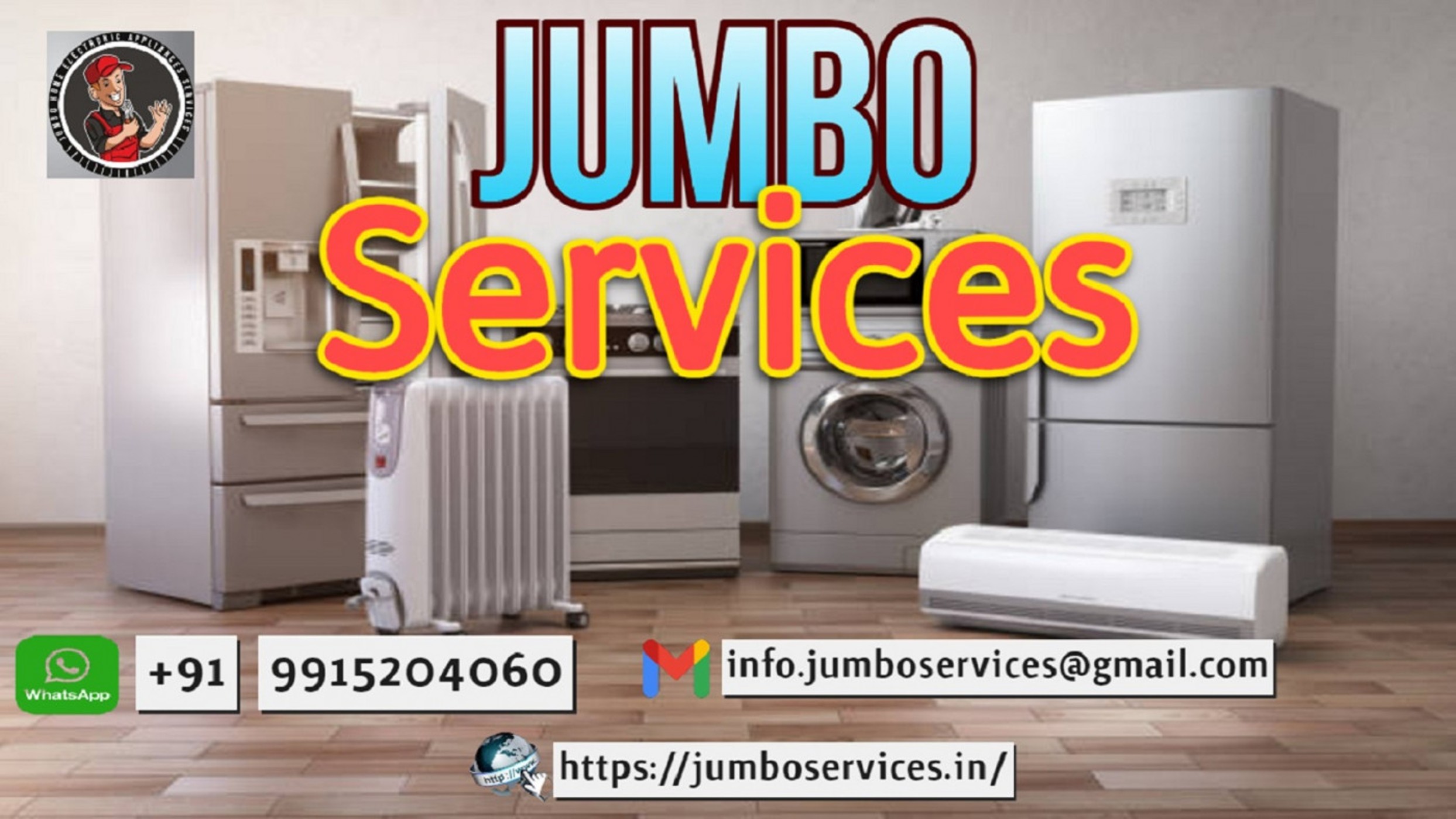 Call Jumbo for Doorstep service +919915204060