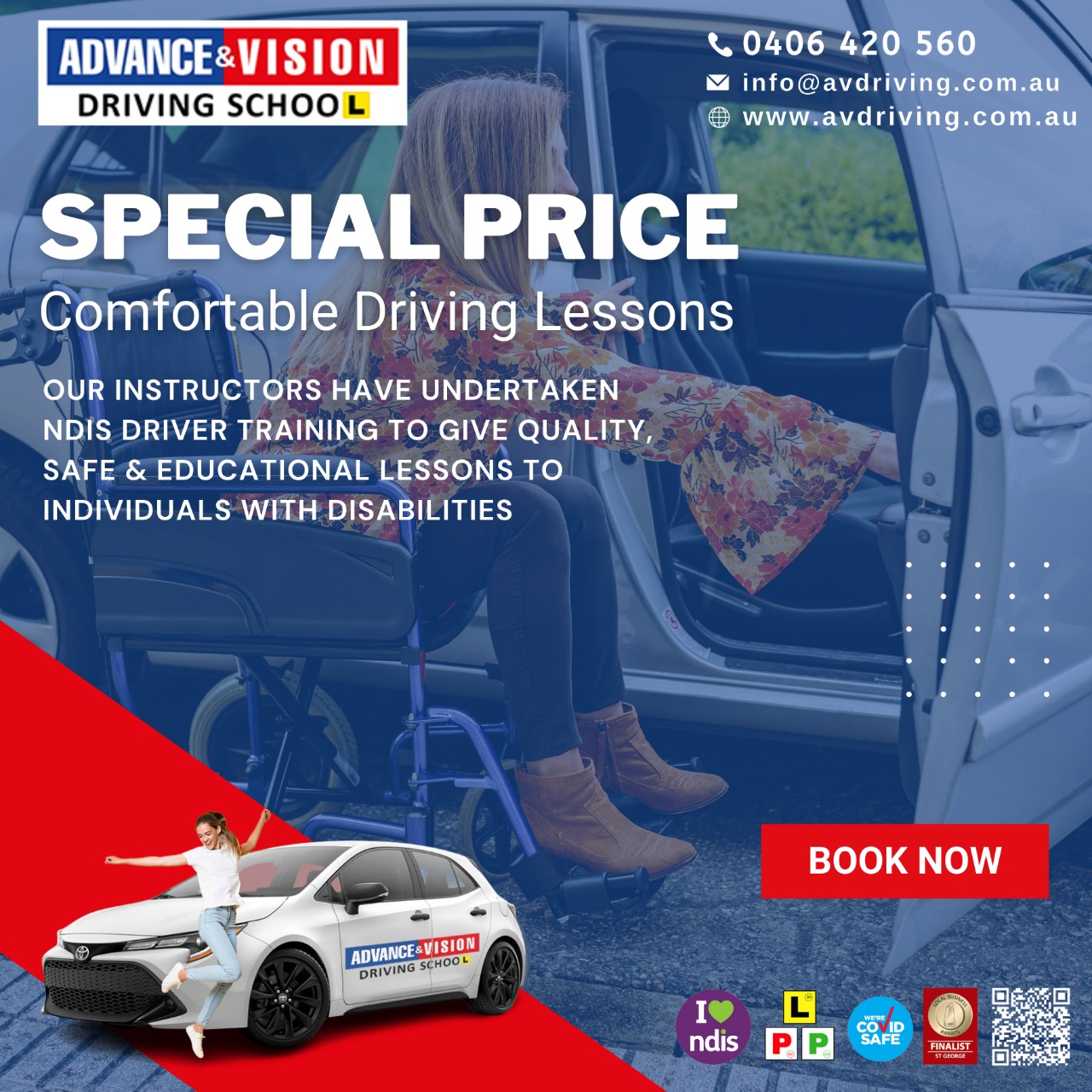 Advance & Vision driving lesson Pagewood, NSW