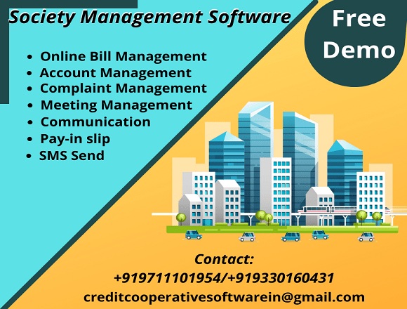 Society Management Software Features-free demo in India