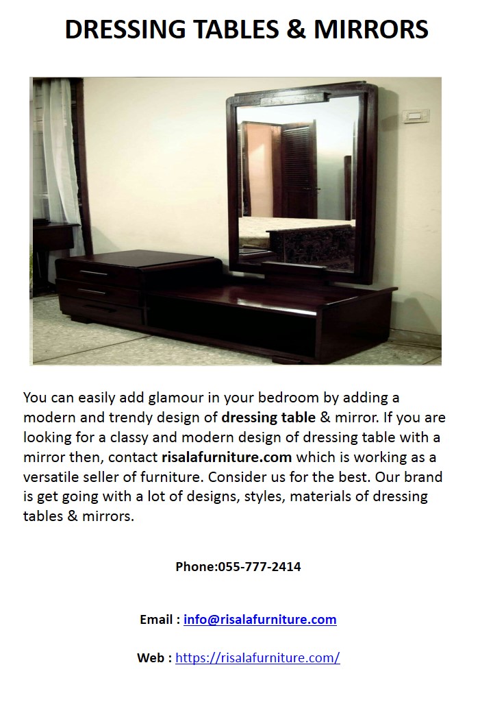 DRESSING TABLES & MIRRORS IN DUBAI