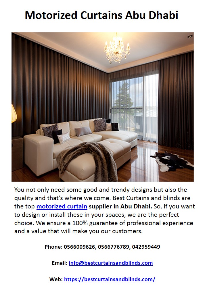 Motorized Curtains Abu Dhabi