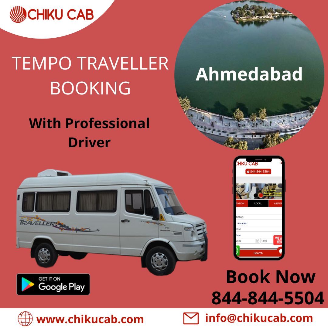 Tempo Traveller in Ahmedabad city with professional drivers