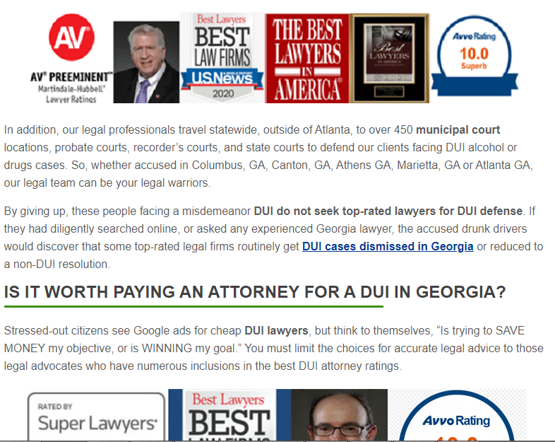   Going Meadows DUI Lawyer
