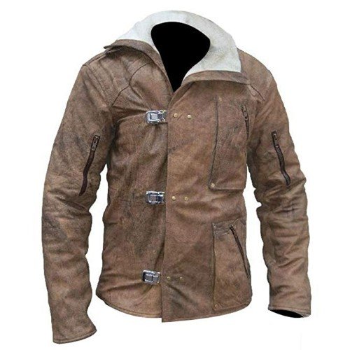 Distressed Leather Jacket Shearling | rustic brown leather jacket | rustic leather jacket