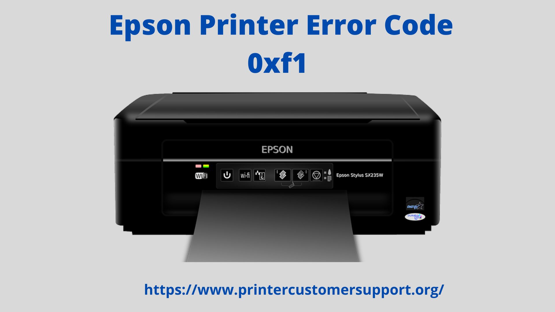 How Do I Resolve Epson Printer Error Code 0xf1?