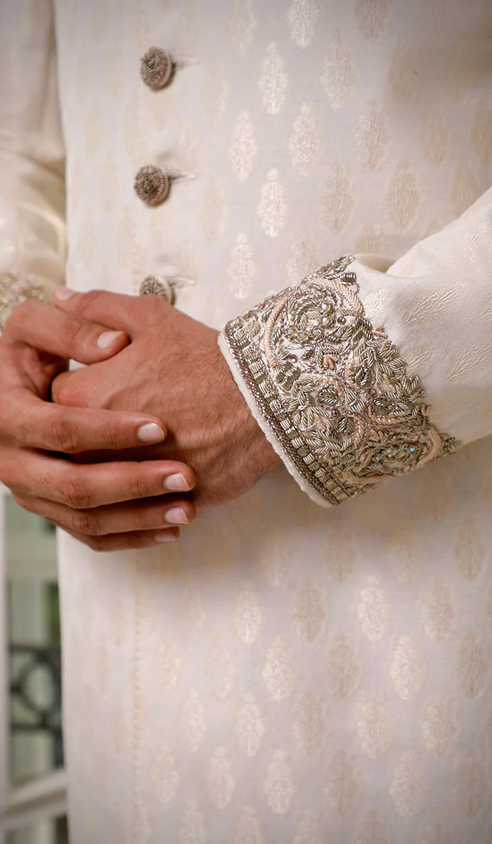 Off White Groom Sherwani: A Timeless Classic