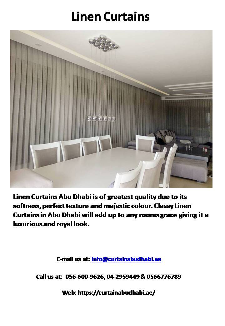 linen curtains abu dhabi