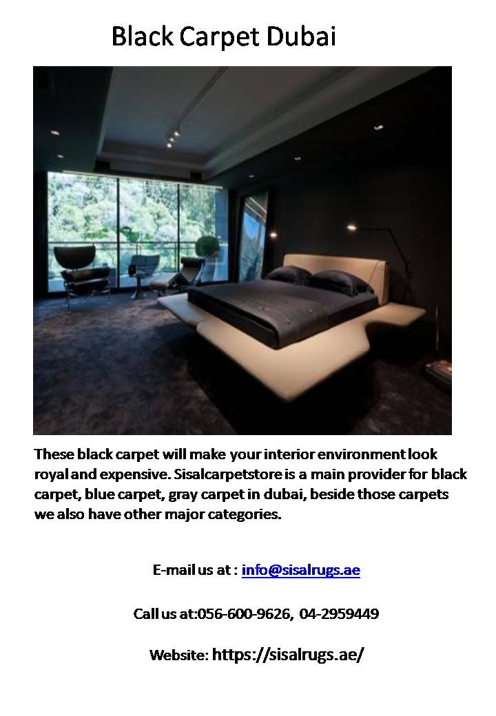 black carpets