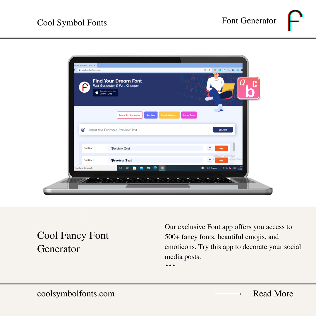 One of the best Font Generator and Font Changer - Cool Symbol Fonts