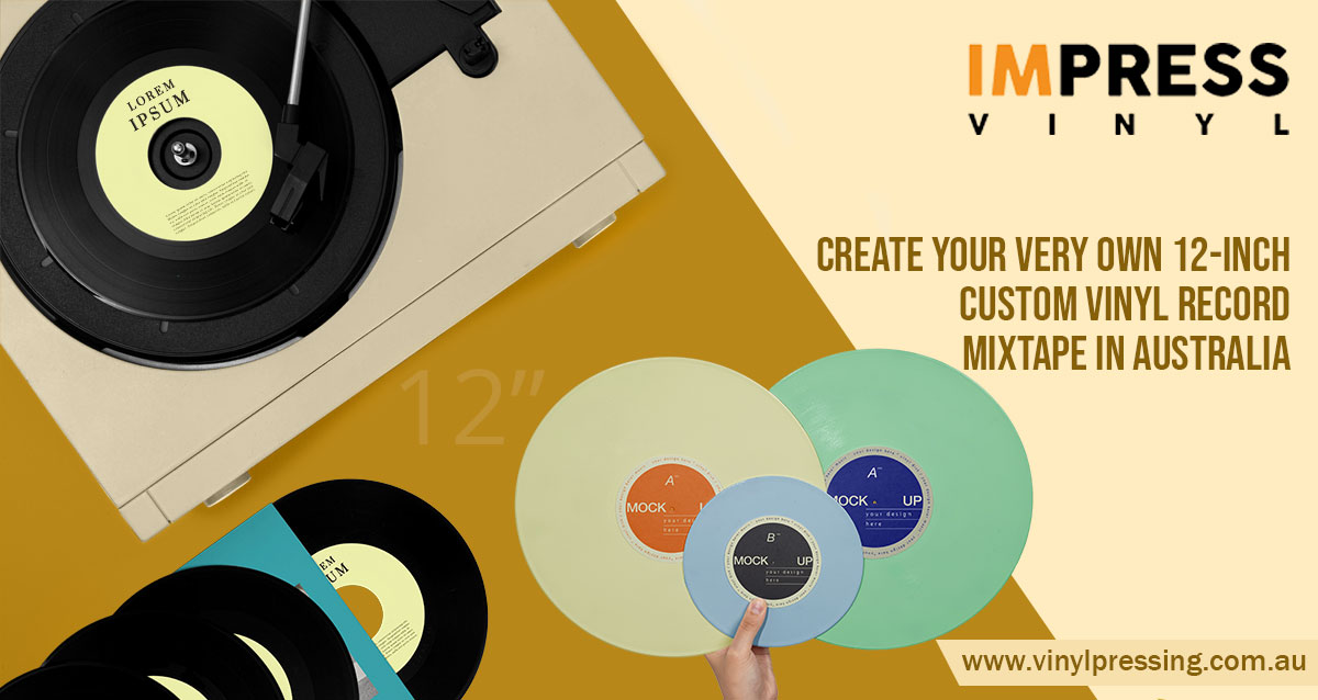 Get Custom 12-inch Vinyl Record Mixtape in Australia
