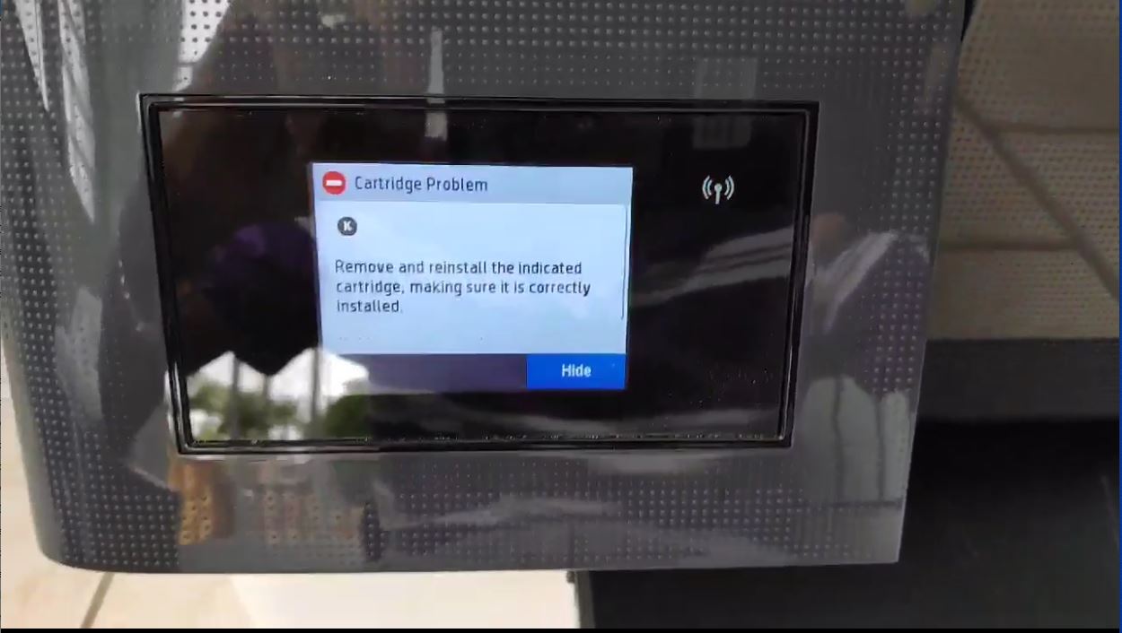 Latest way to fix HP Envy ink cartridge error in printer