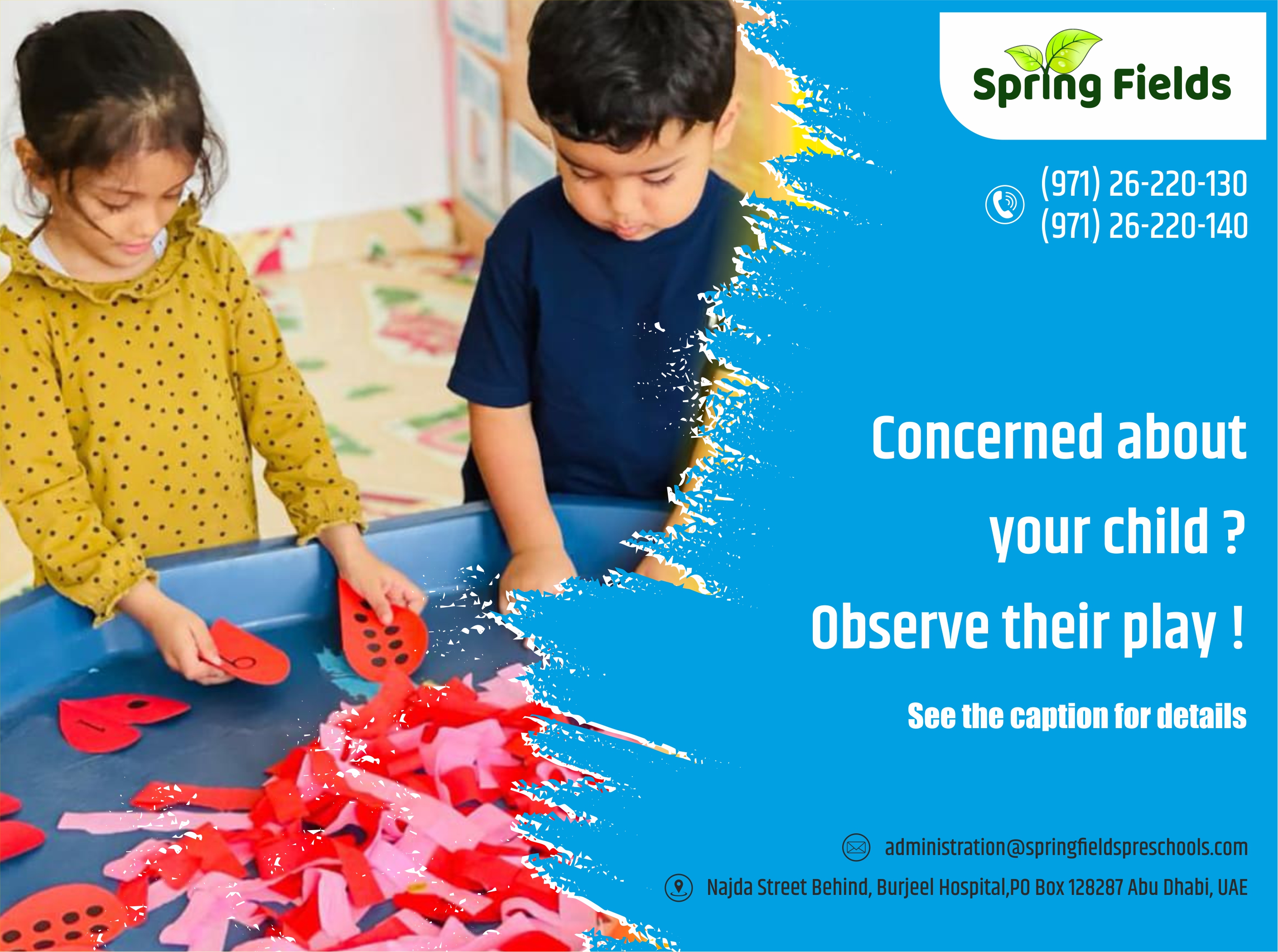 Best Kids Play Nursery School in Abu Dhabi - Spring Fields