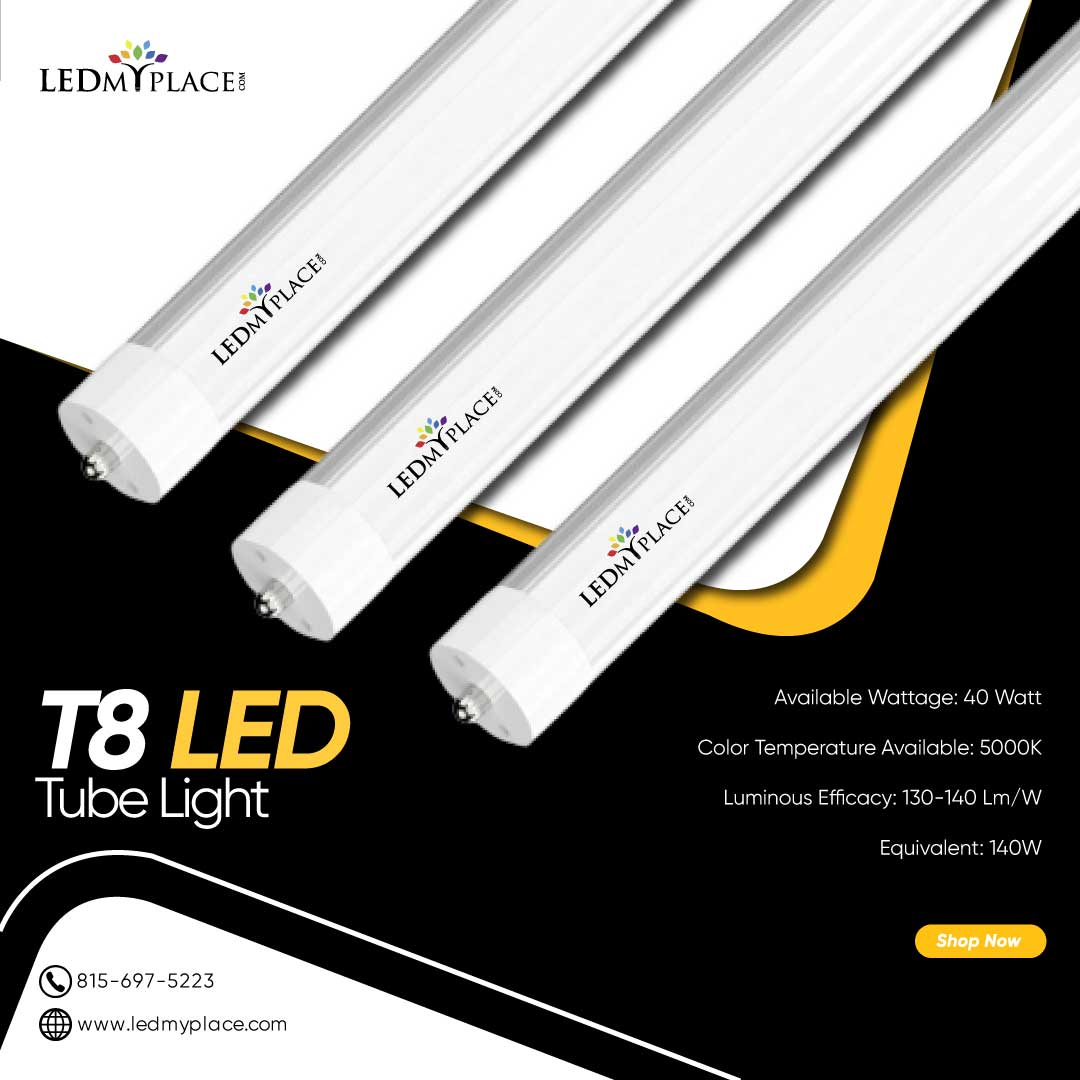 LED T8 Tube Light Clear Tube With 5000K Color Temperature 80+ CRI