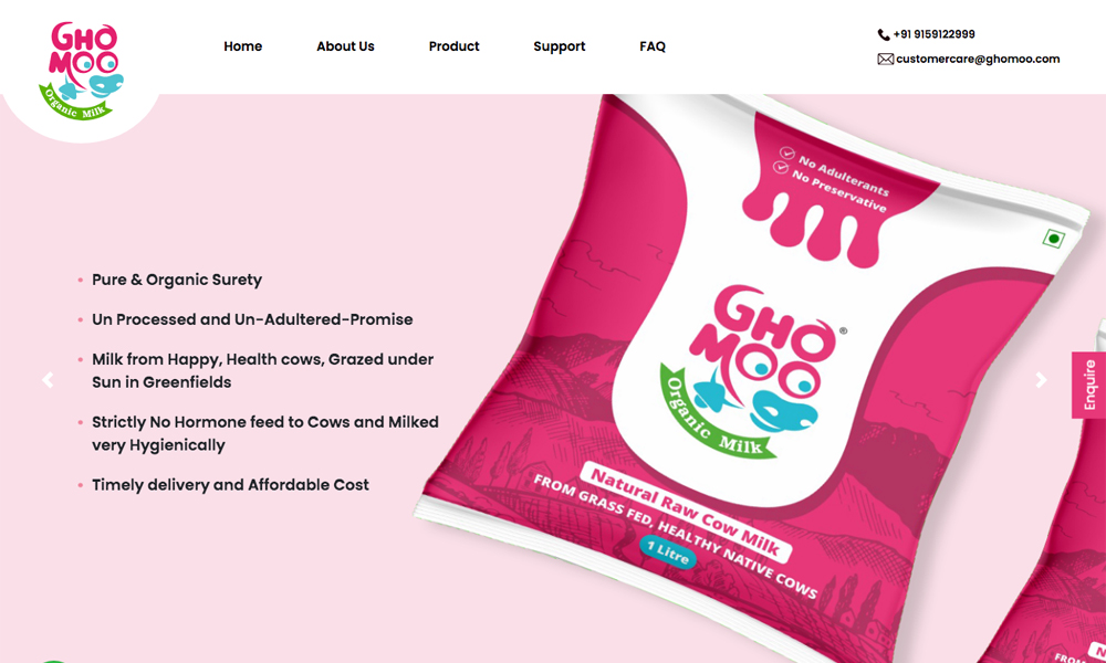  GhoMoo Organic Cow Milk in Chennai