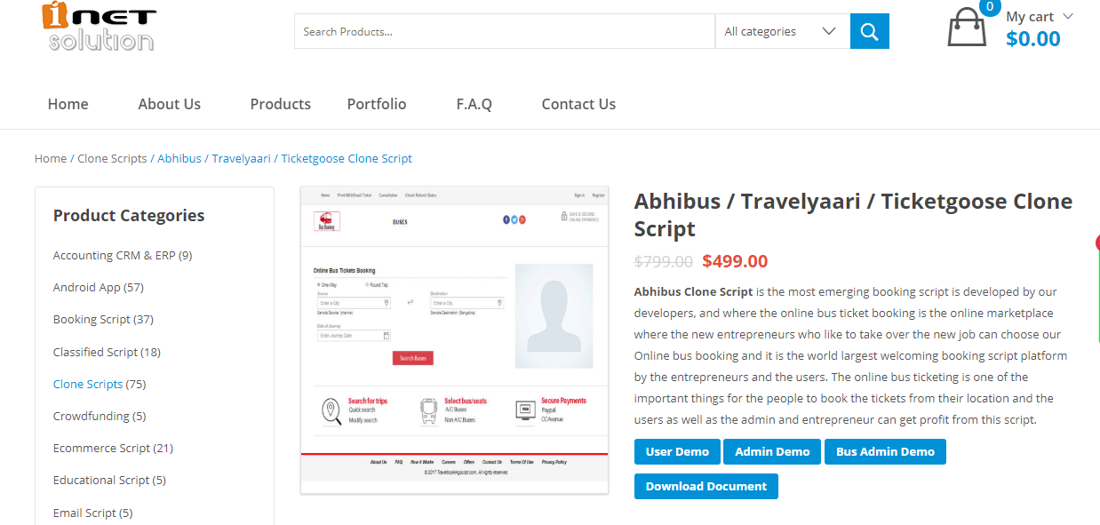Bus Booking Software - Readymade Bus Booking Script