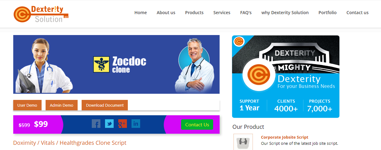 Readymade Zocdoc Software - PHP Zocdoc Script