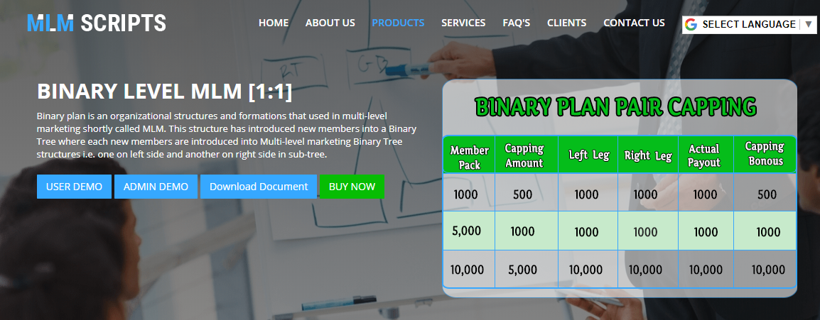 Binary MLM Software Binary MLM plan