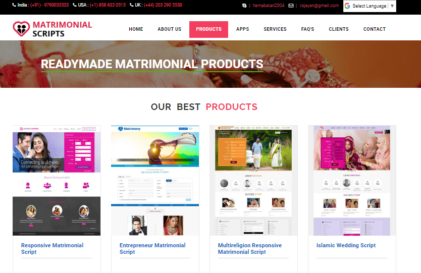 Readymade Matrimonial Script | Matrimonial Software