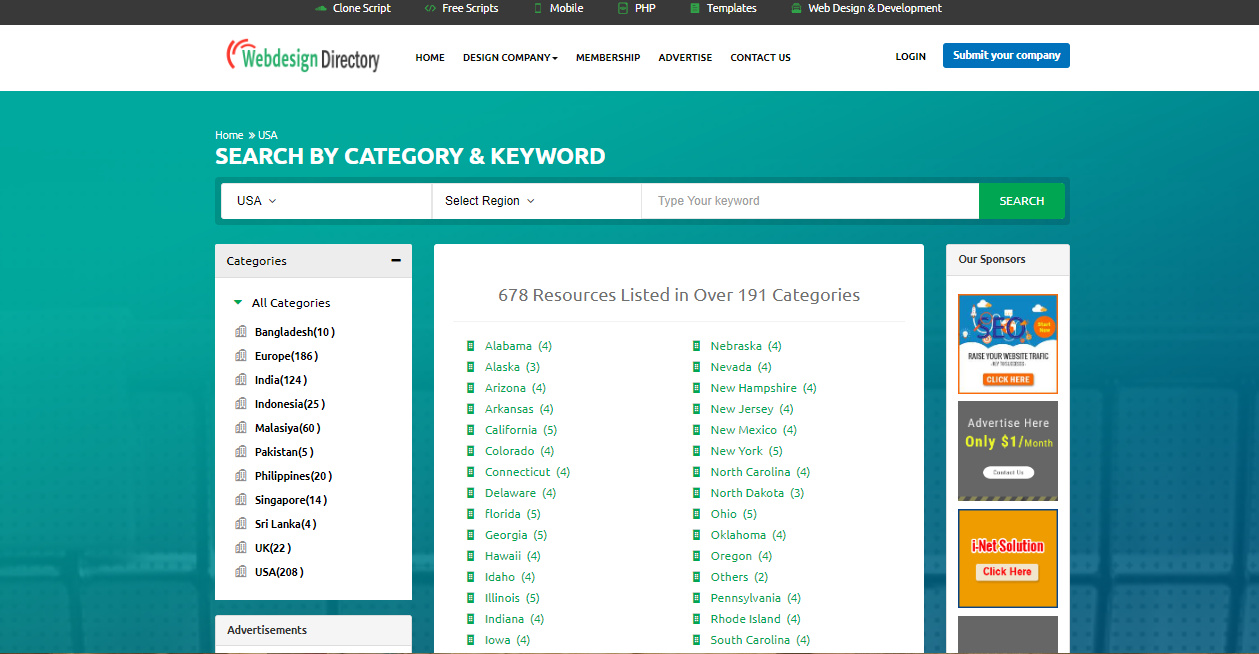 Web Design Directory Submission in USA
